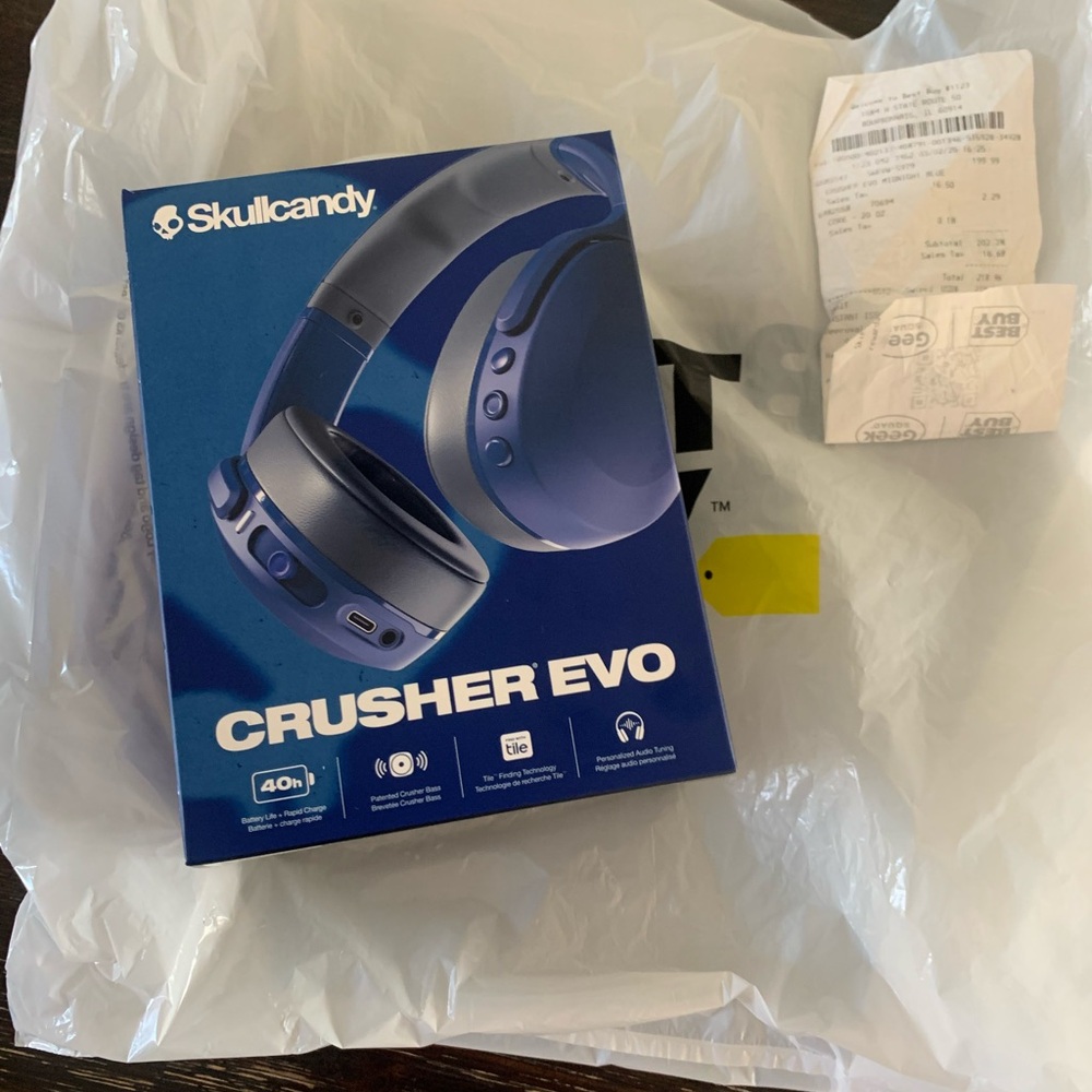 Skullcandy Crusher Evo Wireless Headphones - Blue